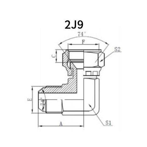 90°JIC Male*JIC Female