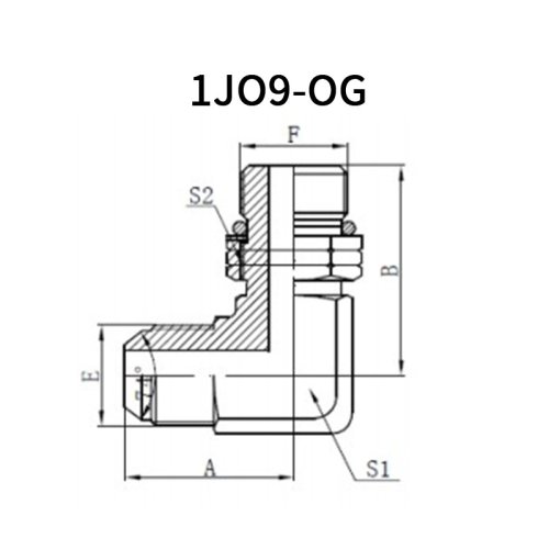 90°JIC Male*SAE O-ring Boss Adjustable