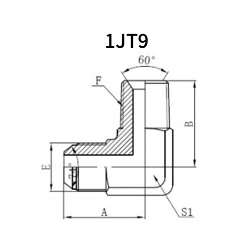 90°JIC Male*BSPT Male