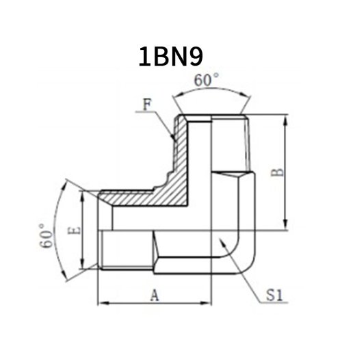 90°BSP Male*NPT Male