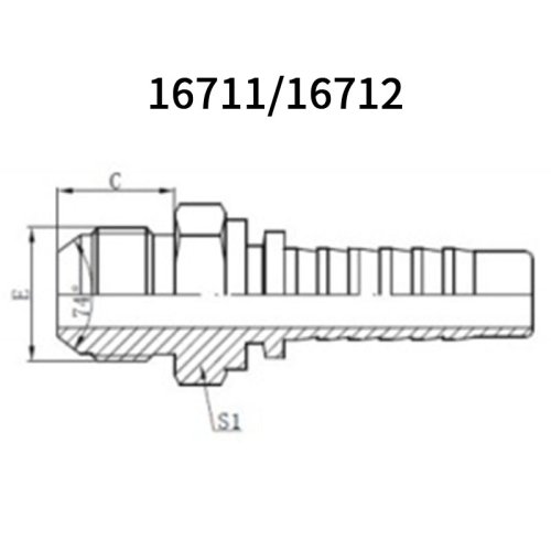 JIC Male 74° cone