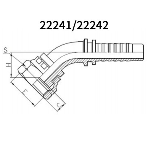 High quality45° BSP Female Flat Seal