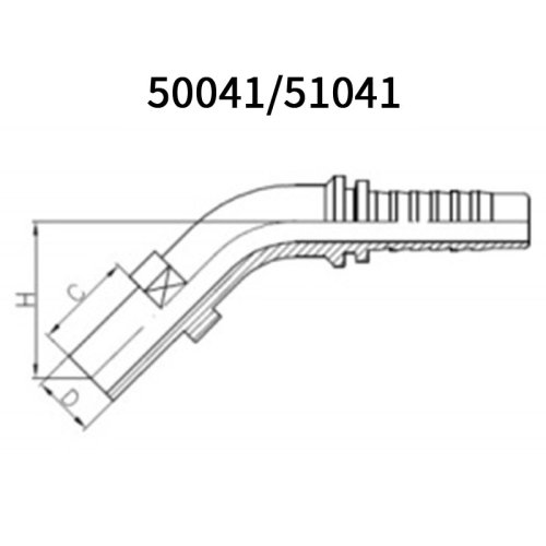 45°Metric Standpipe L/H.T