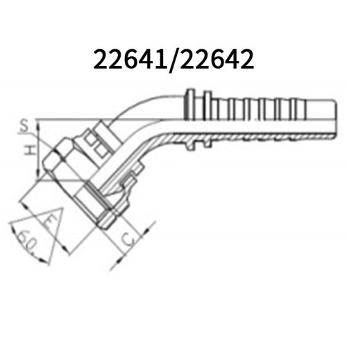 High quality 45° BSP Female 60° cone