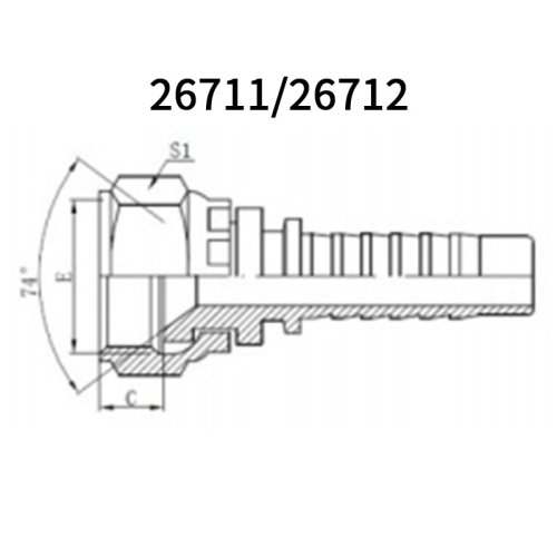 High quality JIC Female 74° cone