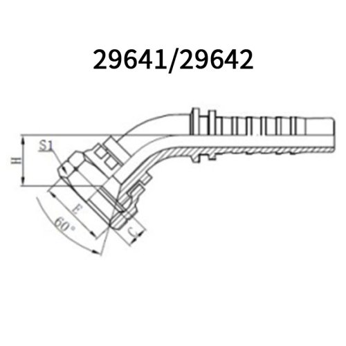 High quality 45° JIS GAS Female 60°cone