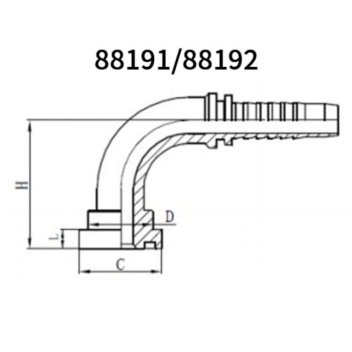 High quality 90° JIS Flange For spiral hose