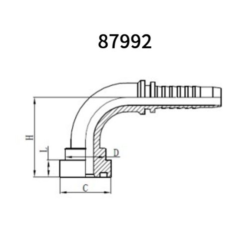 90° SAE Flange 9000psi