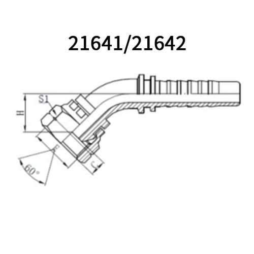 High quality 45° NPSM Female 60° cone