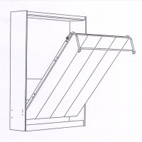 spring mechanism Murphy bed with cabinet