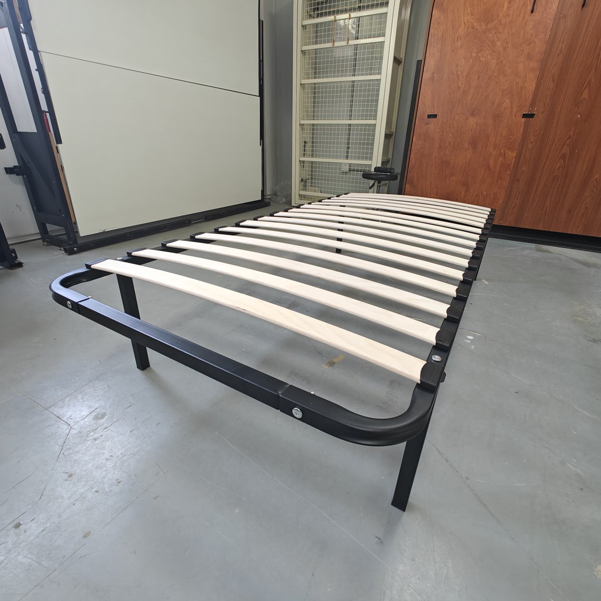 king bed frame with slats