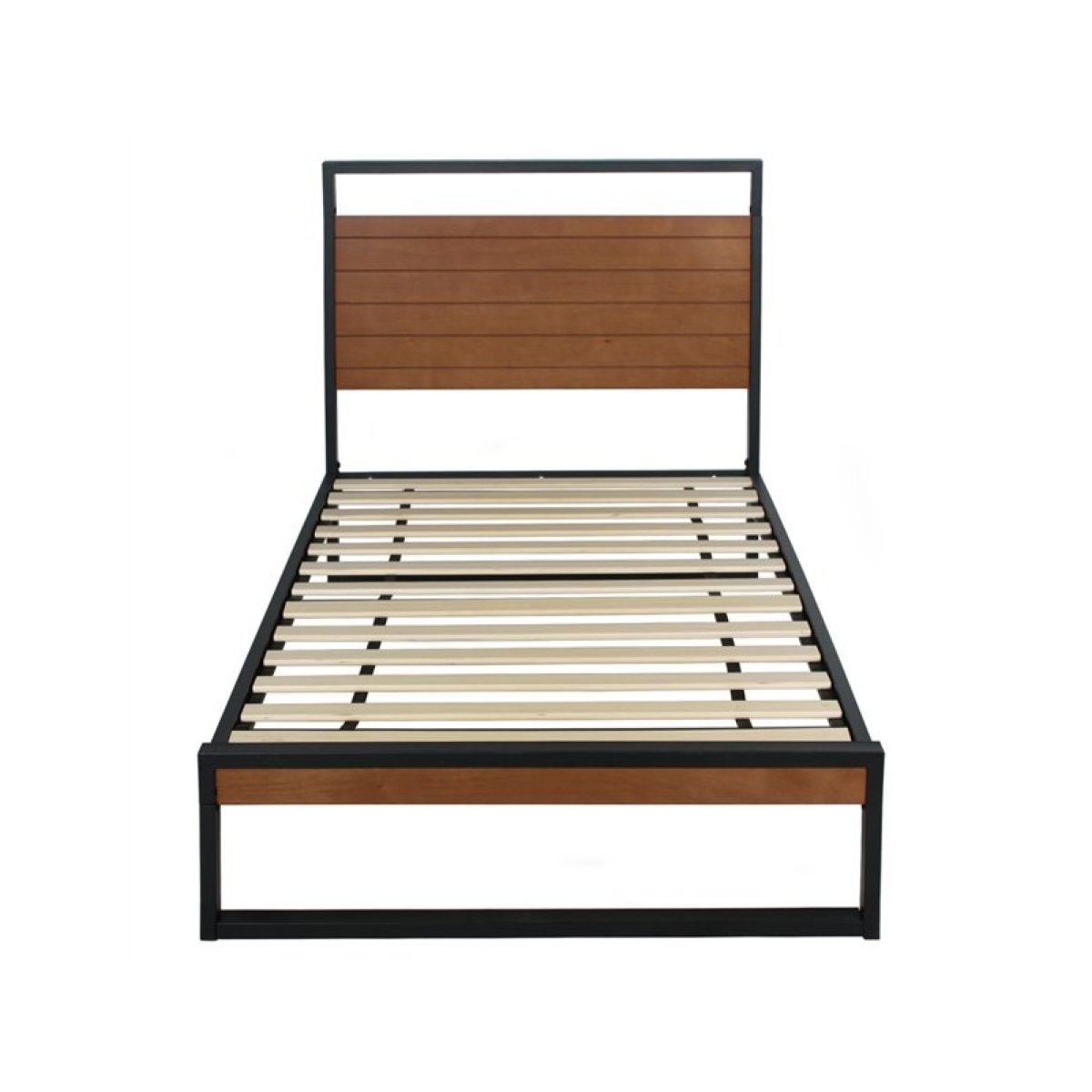 metal bed frame with slats