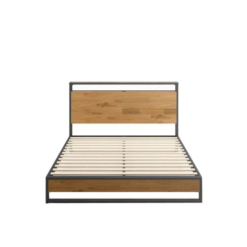 Metal Bed with Slats System