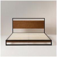 platform bed frame with slats