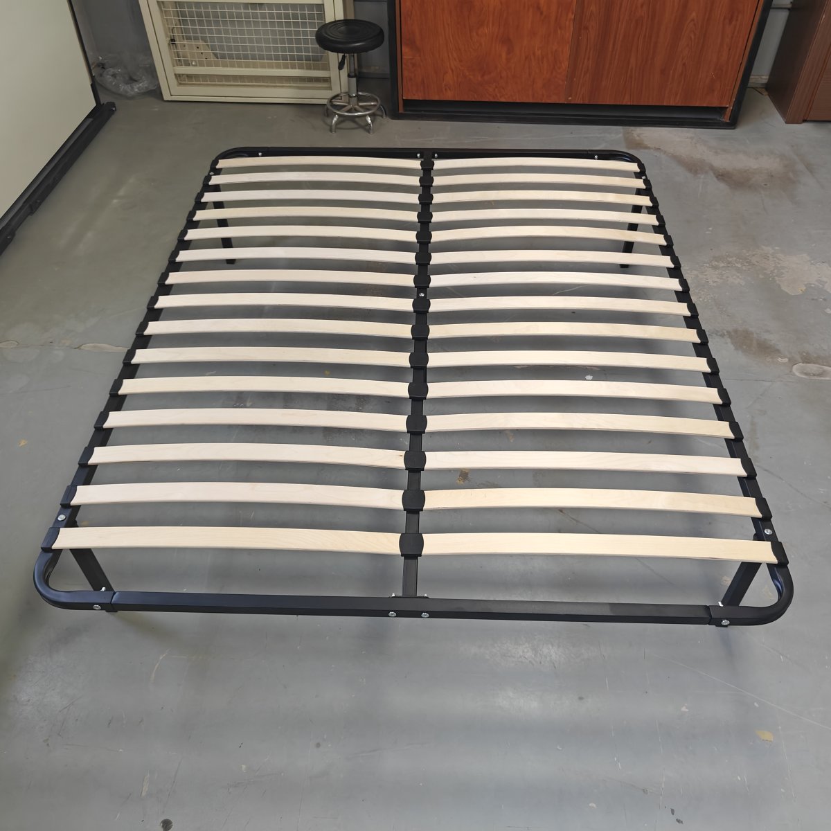 platform bed frame with slats