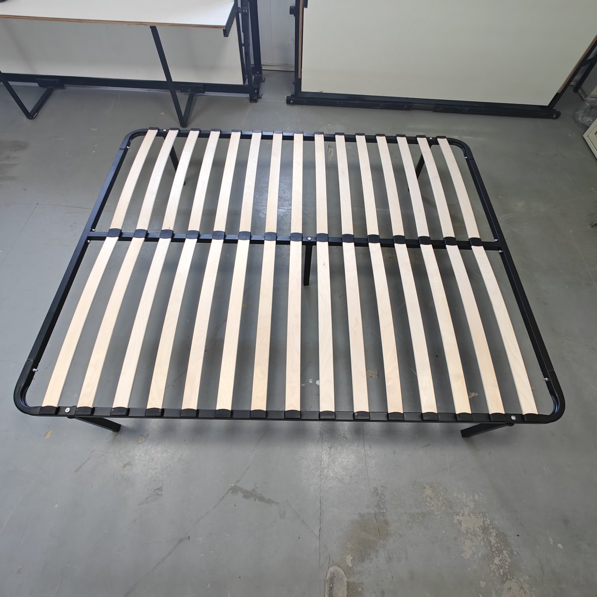 bed frame with slats