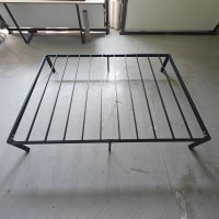 custom metal bed base assembly