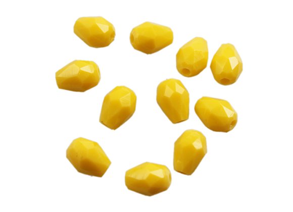 Glass beads with perforated water droplets- Original color of jade and porcelain materials