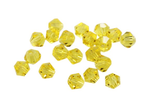 Diamond shaped bead with holes- Original color