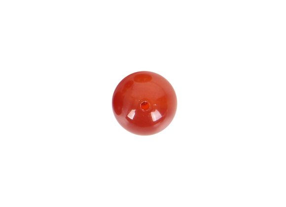 Straight Hole Red Agate Ball