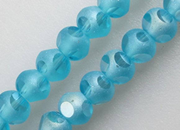 Blue color 2mm 3mm 4mm round cut faced Apatite tinny real nature stone beads for DIY necklace bracelets making