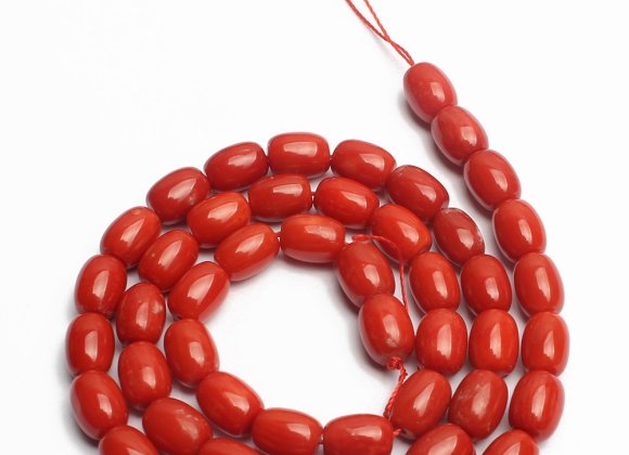 Fashion Wholesale Drum Shape Beads Natural Red Coral Beads for Jewelry Making Bracelet DIY
