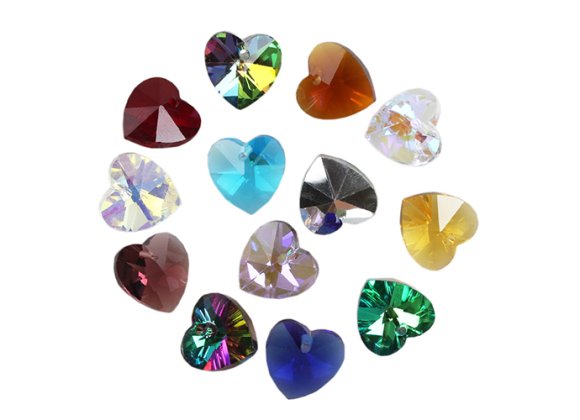 Single hole double pointed heart-shaped