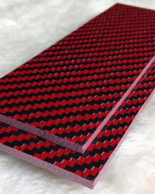 Red Carbon Fiber Sheet 