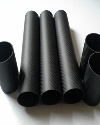 3K Twill Matt Carbon Fiber Tube 