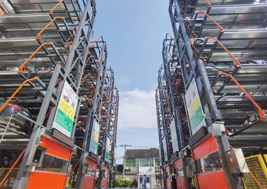Пробная эксплуатация трехмерного гаража городской больницы Цыси Гуанхайвэй