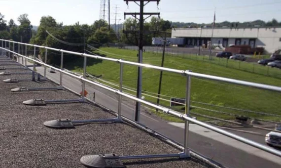 Measure the Length and Height of The Safety Railing to Determine the Density of The Railing.