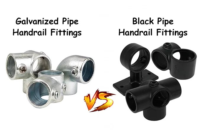 Galvanized Pipe Handrail Fittings vs. Black Pipe Handrail Fittings: Which is Right for Your Project?