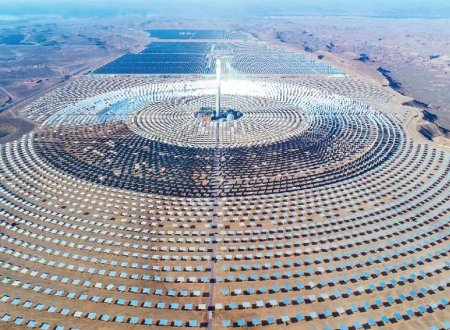 Noor Solar Power Plant In Morocco (World's Largest Tower Concentrated Solar Power Plant)