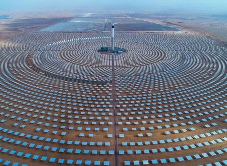 Noor Solar Power Plant In Morocco (World's Largest Tower Concentrated Solar Power Plant)