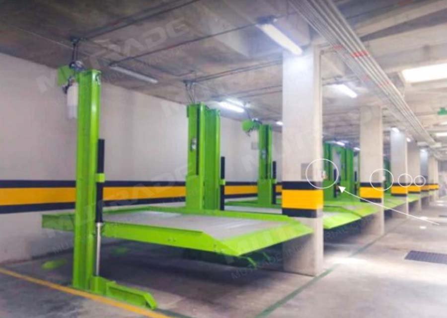 New Two Post Car Lift With Wider Platform Occupying Less Space Best Space Saving 2 Cars Parking  Garage Lifts