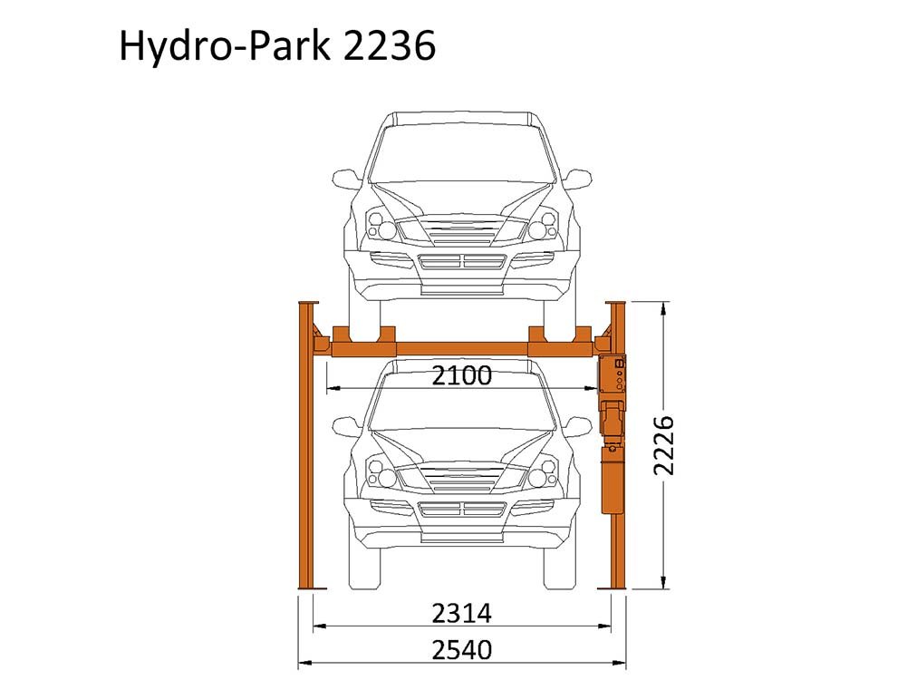 Car Parking Lift_Four Post Storage Lift_Double Car Stacker
