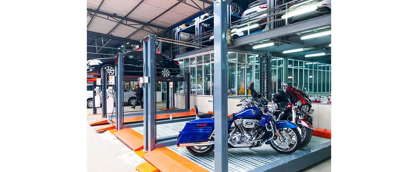 Car Parking Lift_Four Post Storage Lift_Double Car Stacker