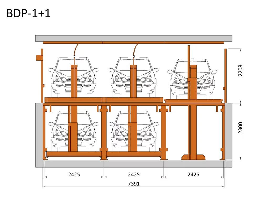 BDP-1+1 Standardzeichnung