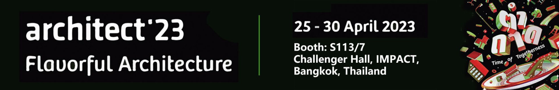 Mechanical parking manufacturer Mutrade at the Architect'23 exhibition in Bangkok, Thailand