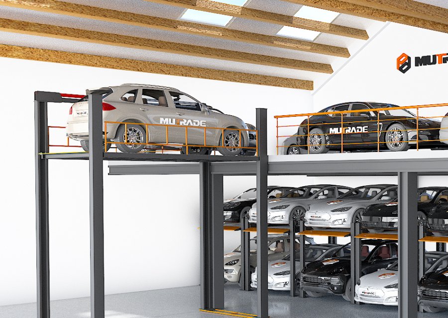THE FOUR-POST INTERLEVEL LIFTING PLATFORM - EFFICIENT VERTICAL TRANSPORTATION FOR CARS AND GOODS