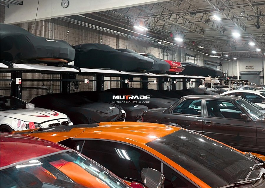 Reliable Parking Lift with Manual Unlock System