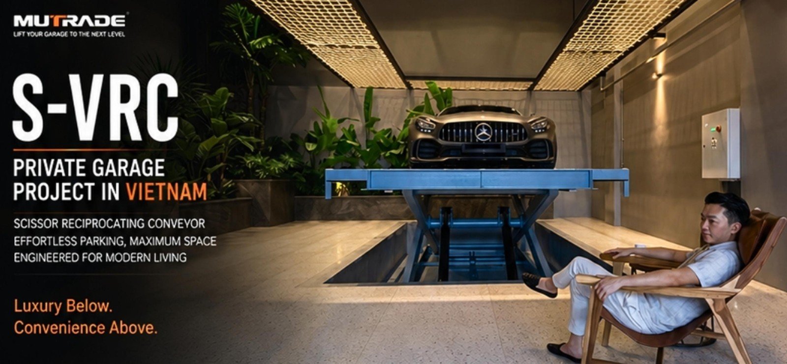 A Space-Saving Inter-Level Vehicle Lift Solution by Hydro Park Machinery